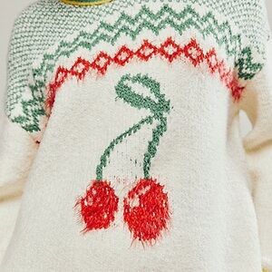 Free People Cherry Mini Sweater Dresss